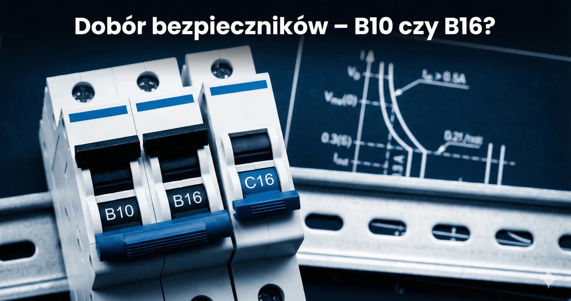 Bezpiecznik B10 czy B16? Prosta zasada: 1.5mm²→B10, 2.5mm²→B16