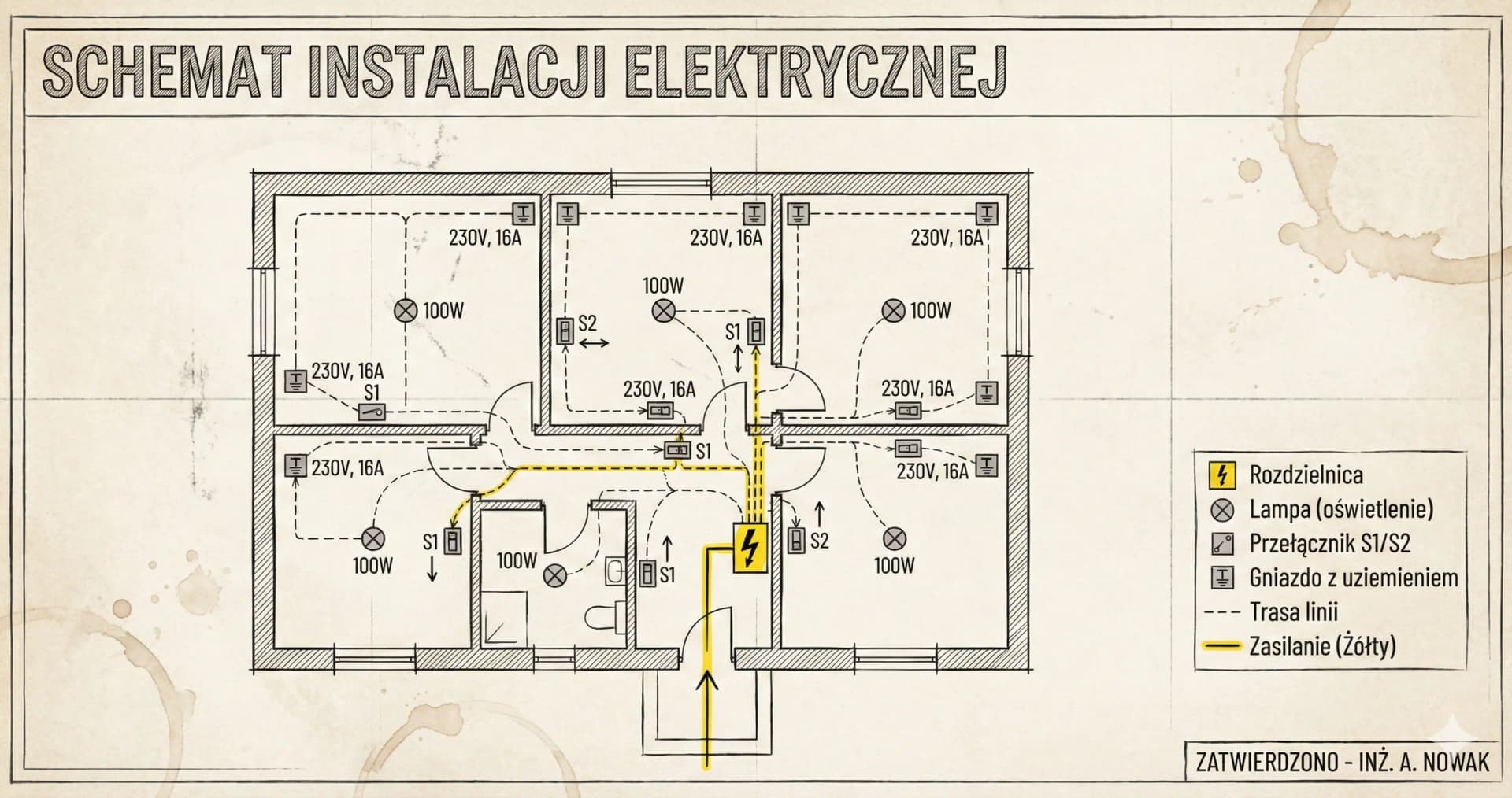 Schemat instalacji elektrycznej - jak go czytać i stworzyć?