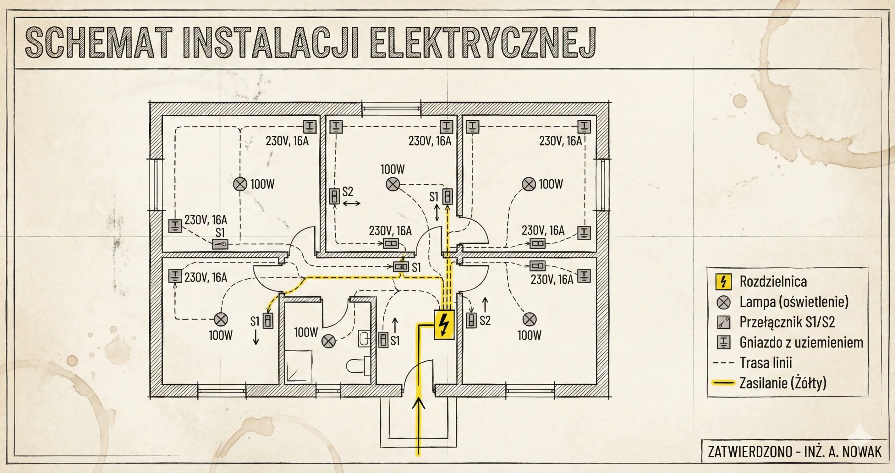 Schemat instalacji elektrycznej - jak go czytać i stworzyć?